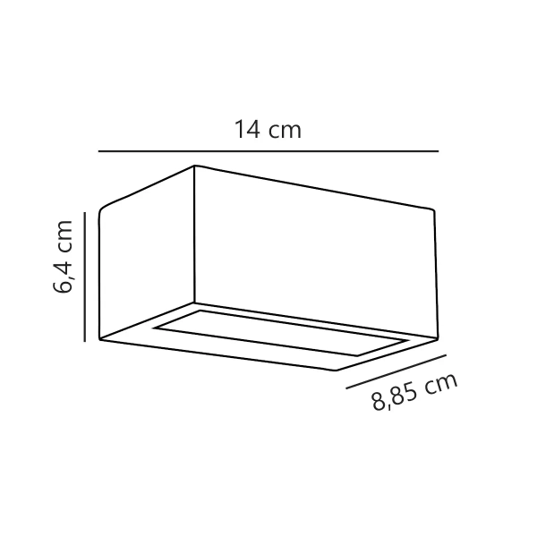 Kinkiet naścienny do ogrodu Nene 872723 LED 10,5W 3000K IP54 czarny