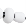 Lampa wisząca BRILLA ST-CP241210-6L BLACK WHITE LED 69W 3000K czarny biały