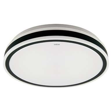Sufitowa LAMPA okrągła AURELIA LED C 03775 Ideus metalowa OPRAWA plafon LED 24W 4000K natynkowy IP44 biały czarny