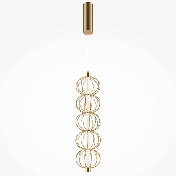 Wisząca lampa Golden Cage MOD216PL-L10G3K Maytoni LED 17W 3000K kule złota