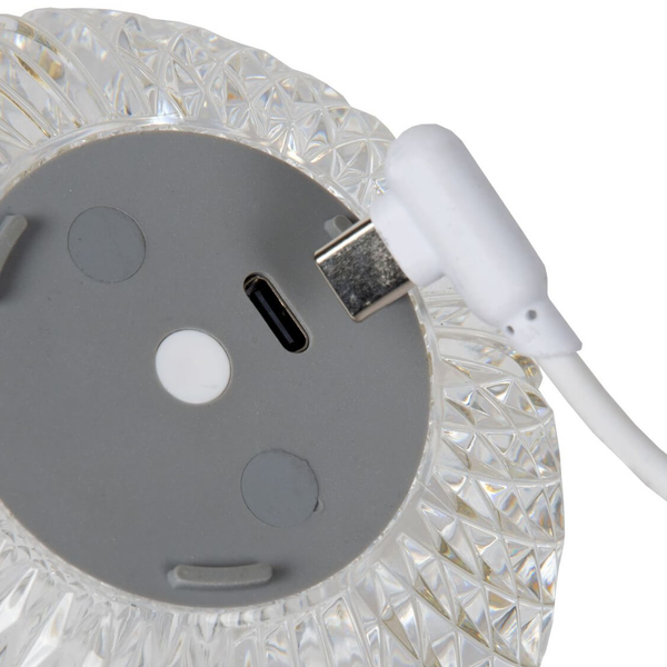 Kulista lampa stojąca Cintra do sypialni LED 2W 3000K złota