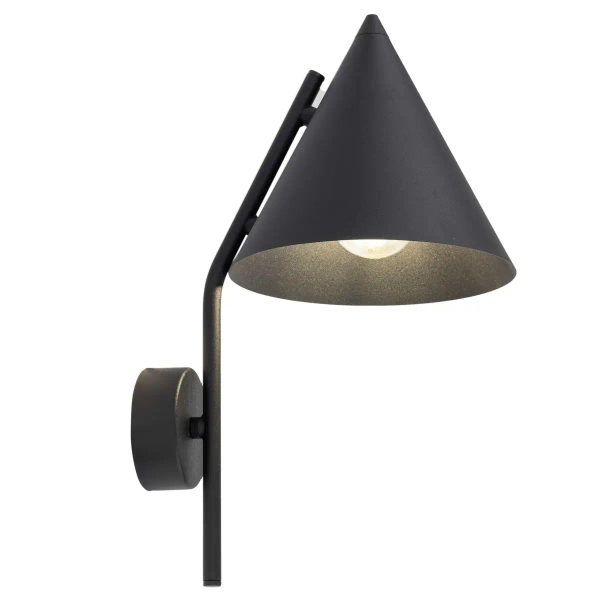 Ścienna lampa do czytania CONO 10041 stożkowa czarny