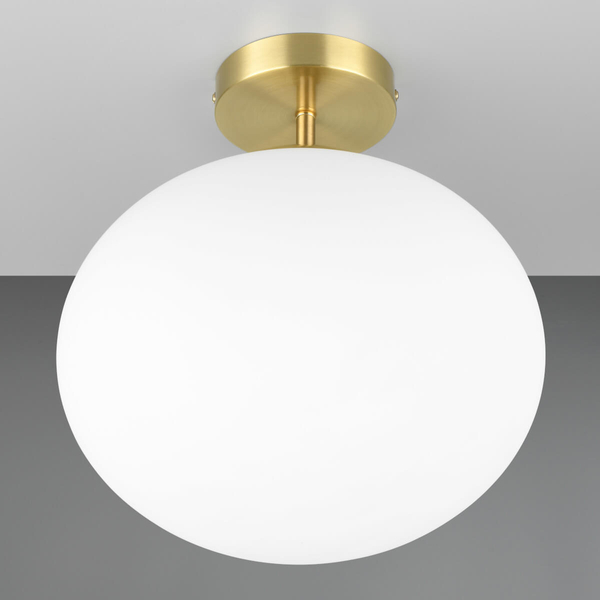 Sufitowa lampa szklana FOMENTO 663100108 Trio kula do gabinetu biały złoty
