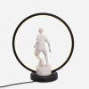 Młodzieżowa stołowa lampa PIŁKARZ EX04F237U-1 LED 4W czarny biały