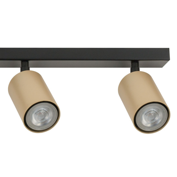 Minimalistyczna lampa czarna ZOOM 33323 Sigma do salonu czarny złoty
