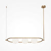 Lampa wisząca potrójna Erich MOD221PL-03BS balls mosiądz