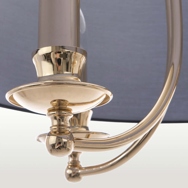 Klasyczna LAMPA wisząca ABU DHABI P05896AU Cosmolight abażurowy ZWIS okrągły czarny
