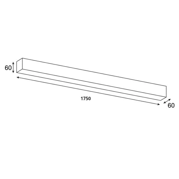 Lampa natynkowa liniowa Lupinus 3115005102-1 Elkim LED 24W 3000K biała