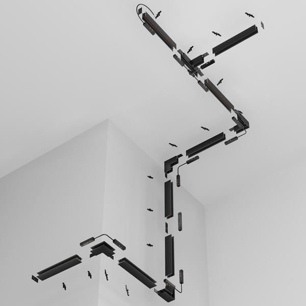 Szynoprzewód sufitowy Exility TRX034-412B magnetyczny 2m czarny