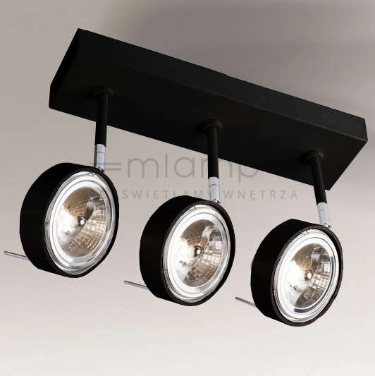 LAMPA sufitowa FUSSA 2220 Shilo reflektorowa OPRAWA regulowana SPOT metalowy jerry czarny