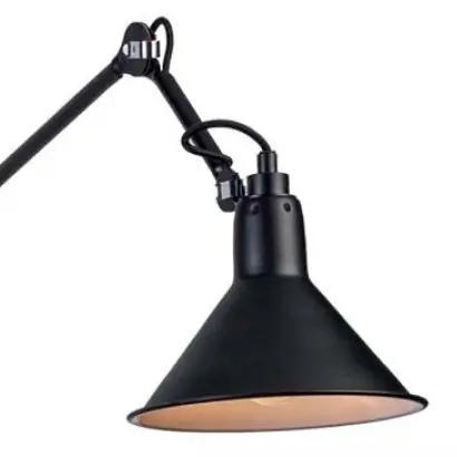 Regulowana ścienna lampa 19218 na wysięgniku do czytania czarny