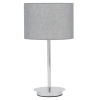Stołowa lampa tkaninowa HOTEL MOOD 11786 z abażurem szara chrom