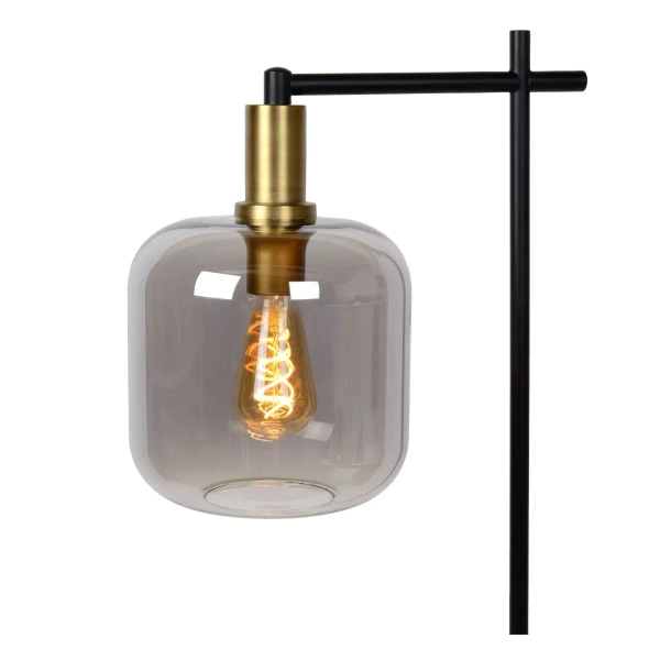 Loftowa lampa podłogowa Joanet 45794/01/65 Lucide czarna przydymiona
