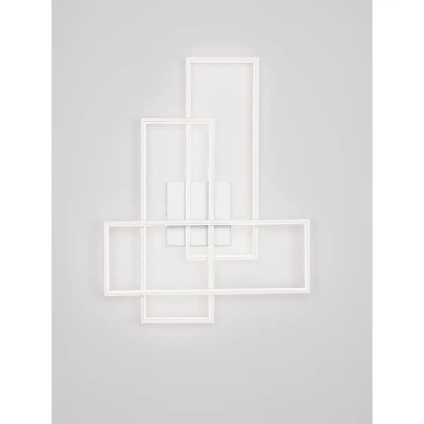 Lampa ścienna do salonu DENVERA LE45477 LED 48W 3200K ramki białe