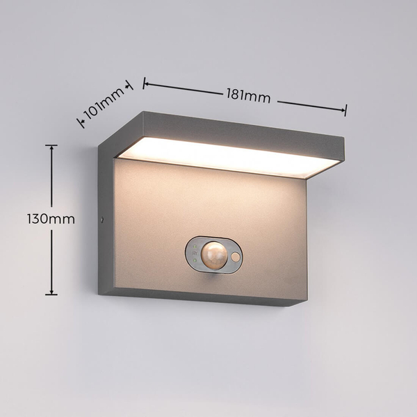 Solarna lampa elewacyjna BLYDE 253569142 LED 5W 2300-4000K IP65 antracyt