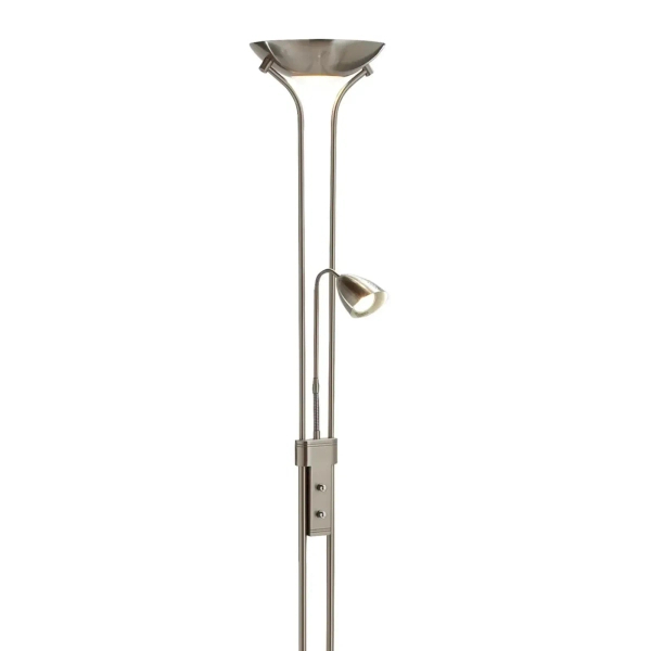 Podłogowa lampa stalowa DETROIT metalowa na peszlu do salonu 111241