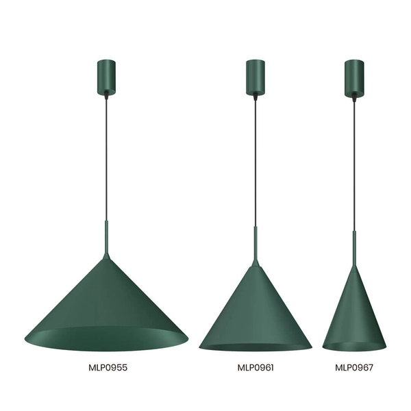 Lampa zwieszana kuchenna Capital MLP0961 Milagro trójkąt zielony