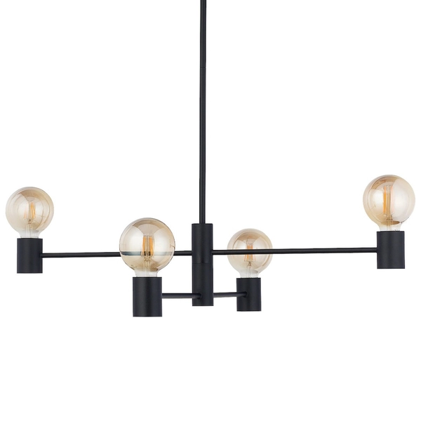 Wisząca LAMPA industrialna RADIUS 7931 Nowodvorski loftowa sufitowa sticks czarne