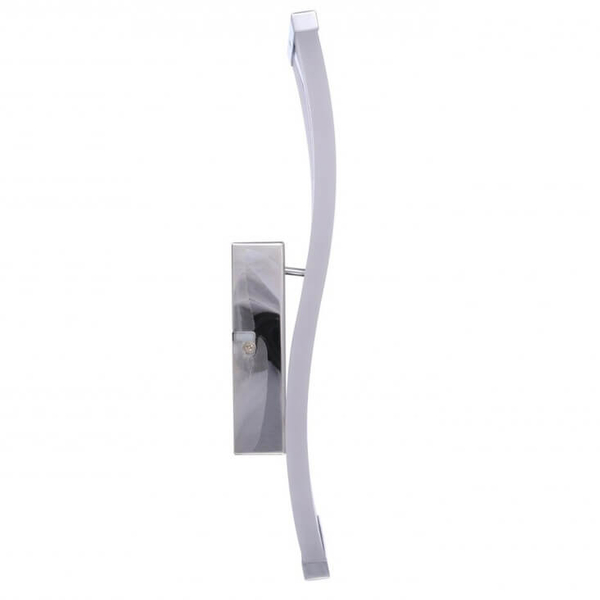 Ścienna lampa sypialniana Bertone AZ1291 Azzardo LED 9W 2900K fala srebrna