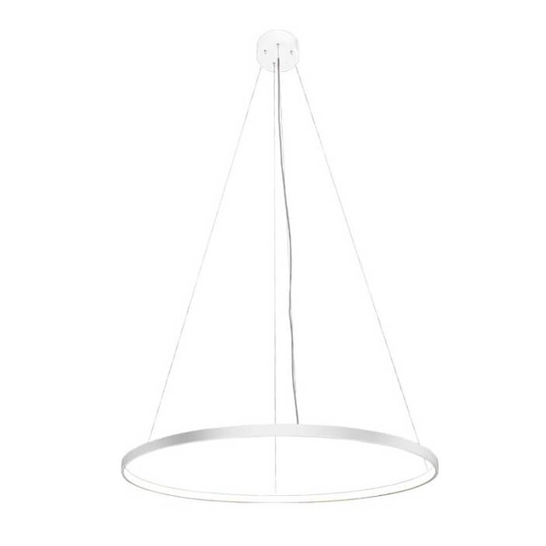 Nowoczesna lampa wisząca Agari LED 38W 3000K do pokoju biała