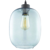 Wisząca lampa do salonu Elio 3182 TK Lighting owalna szklana niebieska