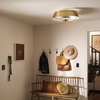 Owalna lampa wisząca Luella KL-LUELLA-4P-BNB Kichler metalowa mosiężna