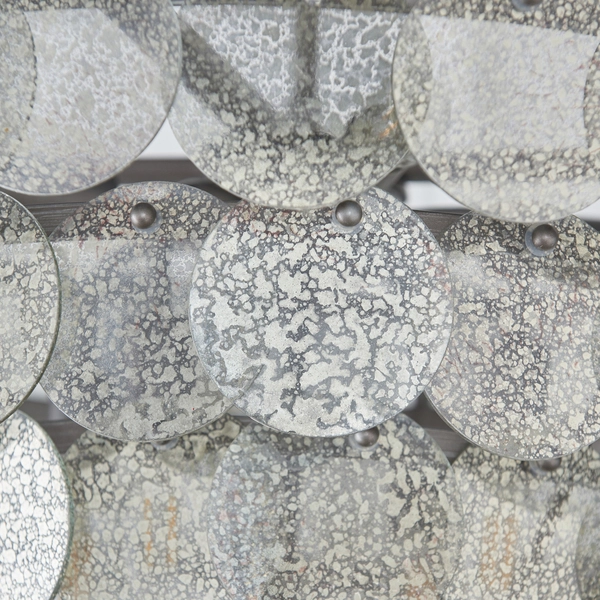 Stożkowa lampa wisząca L&-181933 Light& płatki hampton srebrna