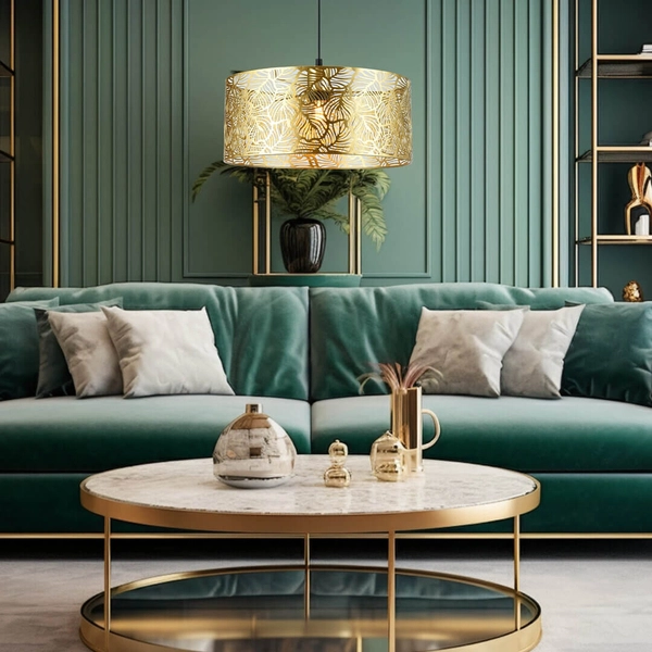 Dekoracyjna lampa wisząca Blossom MLP0870 Milagro boho czarny złoty