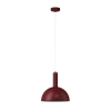 Kopułowa lampa wisząca VITRUM burgundowa 1xE27 do jadalni 41692