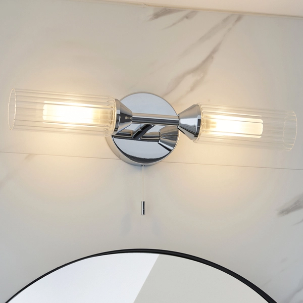 Kinkiet góra-dół L&-197172 Light& tuby do łazienki IP44 chrom