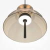 Lampa wisząca kopuła Bangkok MOD185PL-L12CG3K2 LED 12W 3000K mosiądz czarna