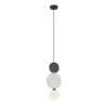 Wisząca lampa Andrea PND-59779B-1M-MLTI filcowa do sypialni szara czarna