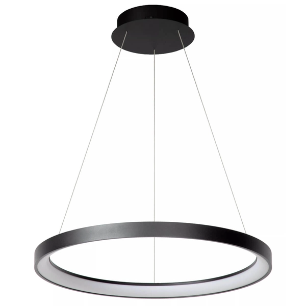 Wisząca lampa salonowa Vidal ring LED 48W 2700K czarny nad stół