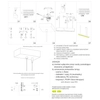 Lampa zwisowa Lupinus 5115005102-1 Elkim LED 24W 3000K do salonu biała