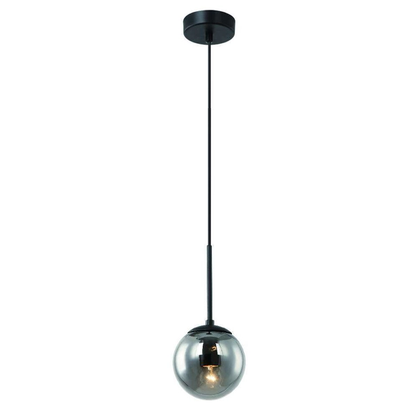 Loftowa LAMPA wisząca Bao Nero I Fume Orlicki Design szklana OPRAWA zwis kula ball przydymiona czarna