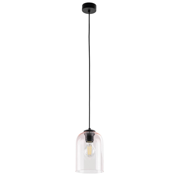 Lampa wisząca nad wyspę Molly 10296 zwis rurka różowa czarna
