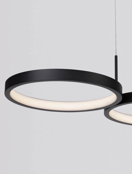 Designerska lampa wisząca GARCIA LE42829 Luces Exclusivas LED 41W 3000K czarna