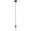 Industrialna LAMPA wisząca MILLENIA DS-M-010-03 MATT BLACK Italux metalowa OPRAWKA przewód ZWIS loftowy czarny matowy