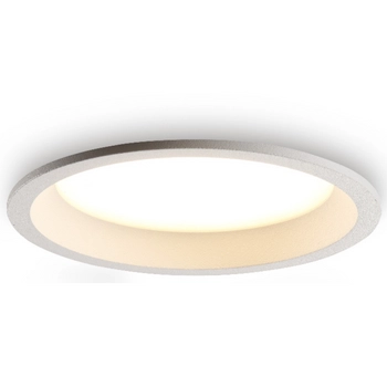 Wpustowy okrągły plafon Sun 293103102 Elkim LED 20W 3000K IP44 biały