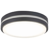 Zewnętrzna LAMPA sufitowa HAMBURG 8847 Rabalux okrągła OPRAWA elewacyjna LED 10W 4000K kinkiet outdoor IP44 grafitowy biały