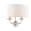 Lampa ścienna z abażurem hampton ecru nikiel Nixon OUTLET