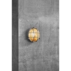 Okrągła lampa ścienna szklana POLPERRO 49021055 na taras IP64 nikiel