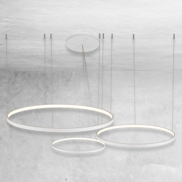 Pierścienie wiszące Agari Multi 5440 Shilo LED 165W 3000K metal białe