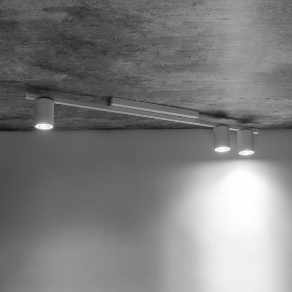 Loftowa nasufitowa lampa Logan 4570 tubka do przedpokoju biała