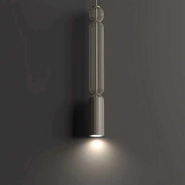 Wisząca lampa druciana CAMELEON SINGLES 12192 nad stół beżowa