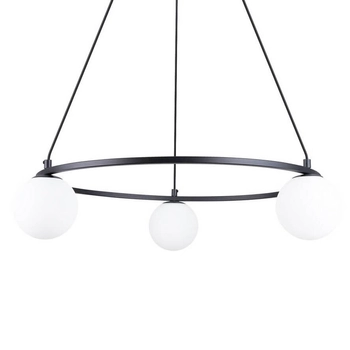 Zwisająca lampa Yoli SL.1213 kule bańki do salonu czarna biała