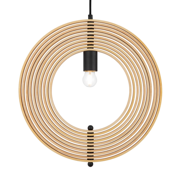 Lampa wisząca nad wyspę Roots MOD197PL-01W Maytoni okręgi czarna beżowa
