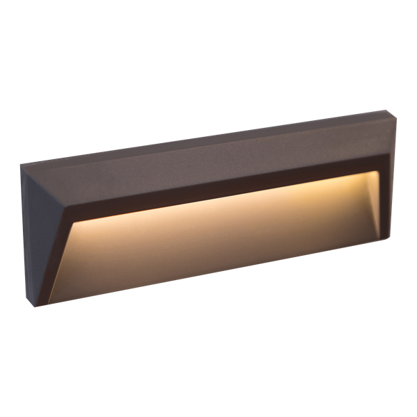 Schodowa LAMPA ogrodowa HOLDEN 309259 Polux zewnętrzna OPRAWA prostokątna LED 1,6W natynkowa outdoor IP65 grafitowa