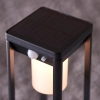 Solarna lampa stojąca do ogrodu Hallam 96930 metalowa IP44 czarna