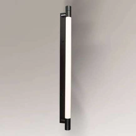 Kinkiet LAMPA ścienna IBARA 4473 Shilo tuba OPRAWA metalowa listwa czarna